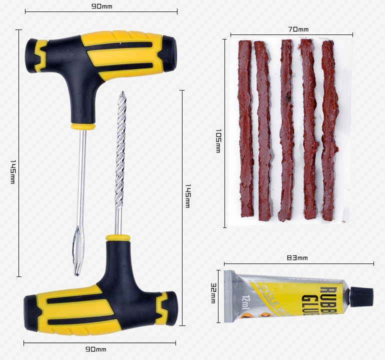 Car Flat Tyre Repair Kit