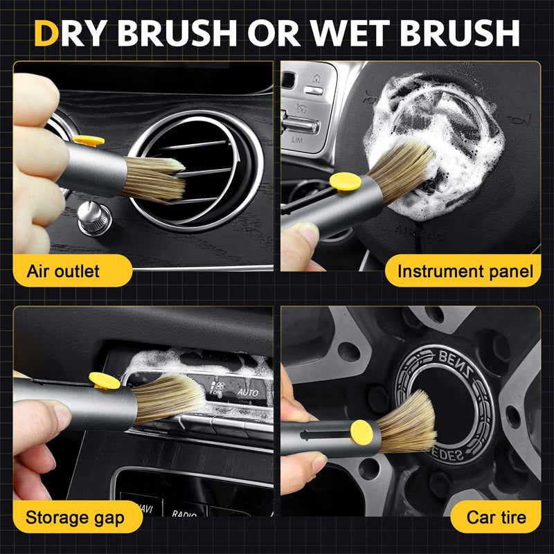 Multifunctional 3 in 1 - Car Detailing Brush / Window Breaker / Tyre Cleaning Hook