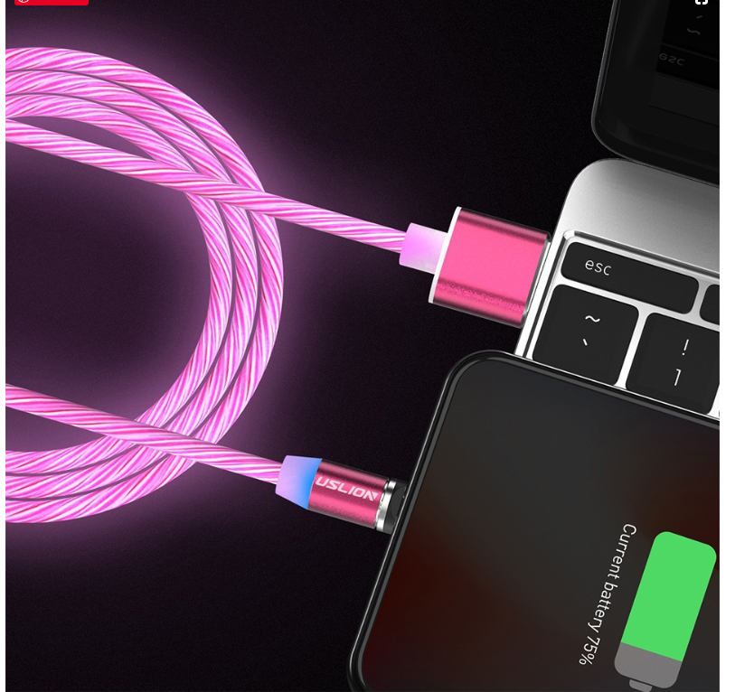 Light Up Magnetic Phone Charging Cable