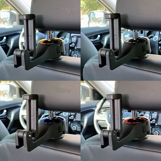 Car Headrest Hook Hanger / Phone Holder - 2 in 1