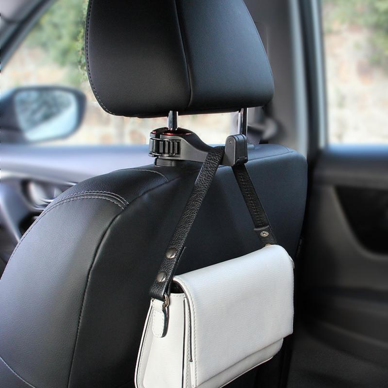 Car Headrest Hook Hanger / Phone Holder - 2 in 1